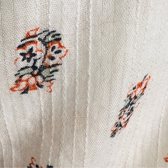 Veronica Beard Ivory Abra Floral Ruffle Blouse Romantic Long Sleeve Women Size 0 - Picture 7 of 14